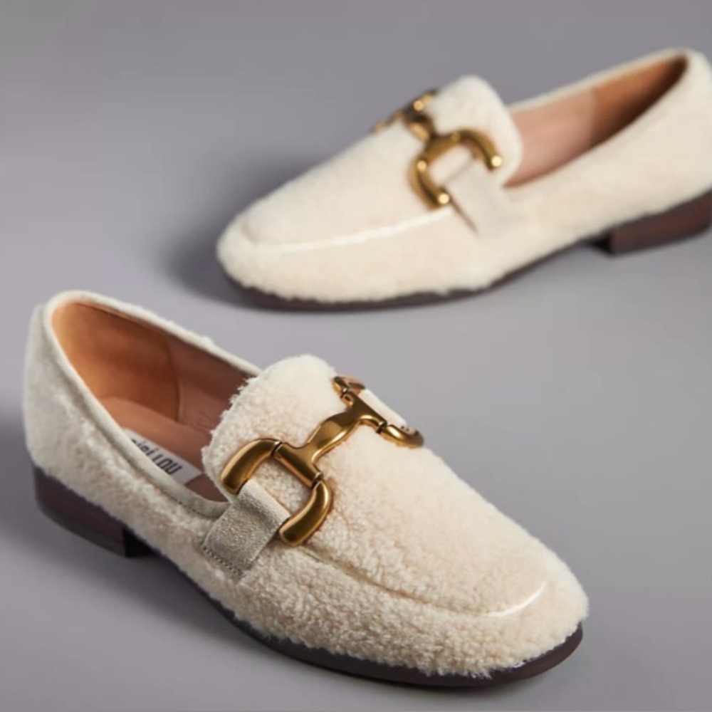 Bibi Lou Marcella Teddy Preppy Coastal Boho Chic Academia Kitsch Loafers 37/7
